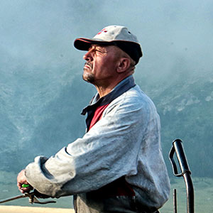 PORTRAITS -  photo©BeppeVolpini - code:006 - the fire's man - Fonte Vetica / Campo Imperatore 2016